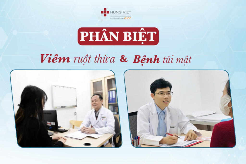 viêm ruột thừa và bệnh túi mật